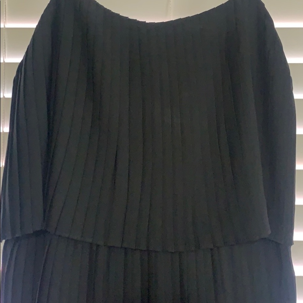 Merona Black Pleated Dress
